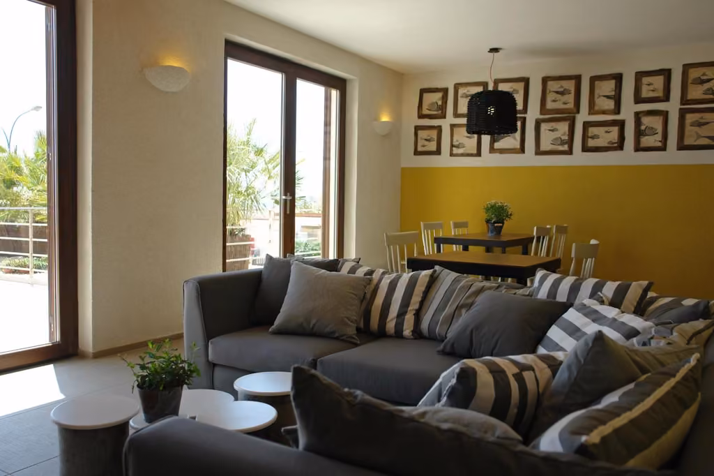 Area soggiorno del B&B Sapore di Mare a Vasto Marina